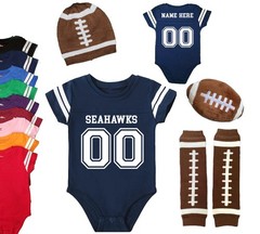 Seattle Seahawks Football Personalized Jersey Custom Uniform Name & Number