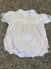 Rare Vintage Toddle Tyke Romper Pale Pink Baby Jumper Outfit 6 months
