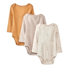 Cloud Island Baby Neutral 12 Months Long Sleeve Bodysuit 3pc Set NWT