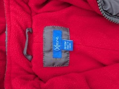iXtreme Hooded Insulated Fleece Lined Full Zip Snowsuit Gray/Red 9/12M