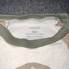 Carter’s 6 Months Long Sleeve Graphic White/Beige/Green
