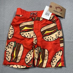 Appaman Baby Boy’s Swim Shorts trunks Size 3T Hamburger Print New With Tags