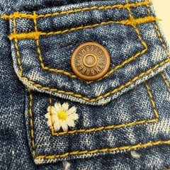 Vintage Y2K 2003 Gymboree Baby Girl Denim Shorts with Rainbow Belt – Size 3-6M