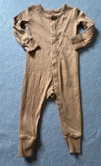 Colored Organics Sleeper Unisex Boy Girl 3-6 Months Tan Brown Neutrals Comfort