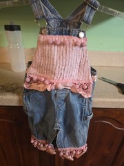 Pink Baby Overalls 12 Months A3