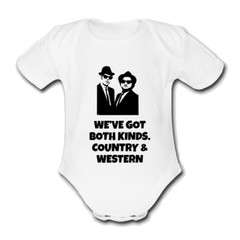 BLUES @BROTHERS Babygrow Baby vest grow bodysuit COUNTRY AND WESTERN FILM