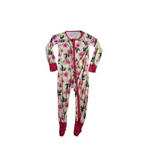 Little Sleepies Zippy 18-24 Month Roses Bamboo Viscose Girly One Piece