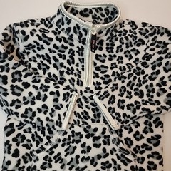 Old Navy Toddler Fleece 1/2 Zip Pullover, Animal Print Sz. 2T