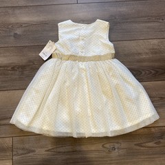 NEW WITH TAGS Carter’s Just One You 2 Piece Dress Glitter Polkadots Size 18 Mo