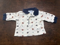0-3 Months Ralph Lauren Polo Bear Shirt Long Sleeve