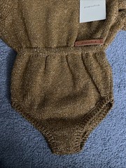 Baby Girls Toddler Kids Knit Gold Sparkle Romper Size 3T New NWT Piupiuchick