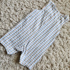 First Impressions: “Giraffe” Romper (+ T-Shirt), Size Boys 12M, Color Blue