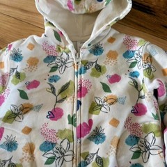 Zara Baby Floral Zip-Up Hoodie