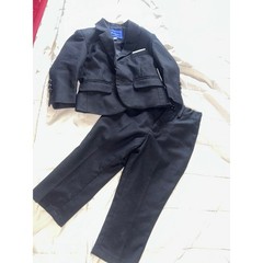 Bunyison Boys Black 2 Piece Formal Suit Set Blazer and Pants Size 2T