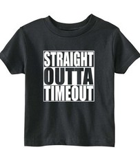 Funny “Straight Outta Timeout” Unisex Toddler T-Shirt