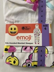 Emoji Kids hooded blanket Sleeper Size 4T