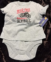 Cherokee Baby Boy Bodysuits Size 6 – 9 Months. Wild & Free Mommy’s Rebel