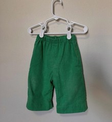 Toddler Boys Green Linen Blend Elastic Waist Pull-On Shorts
