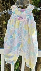 VTG Basic Editions 1 Piece Romper Sleeveless Size 3-6 Month Pastel Soft Girl Y2K