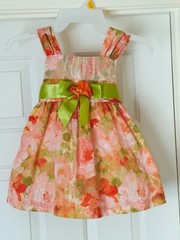 Bonnie Jean Toddler Girl’s Floral Fanciful Dress -Size-2T Floral Pink Multi