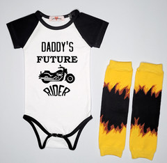 Motorcycle Infant Bodysuit Daddy’s Future Rider Outfit