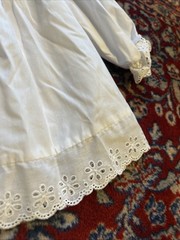 Vtg Jane Copeland Baby Girl 12 Mo Dress Flowers Pink White Lace