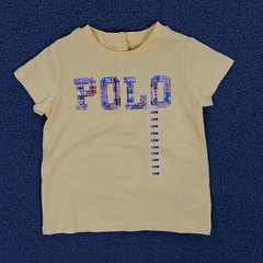 Polo Ralph Lauren T-Shirt Baby 12M Month Patchwork Embrodiered Logo Toddler NEW