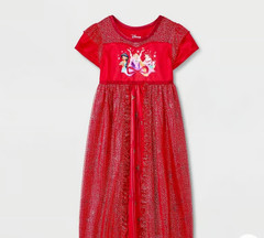 Toddler Girls’ Disney Princess Holiday Fantasy NightGown- Red size 2T