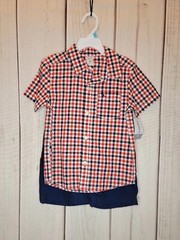 NEW Carters 2 pc Set Red White & Blue Shirt w/ Navy Shorts Kids Size 5T