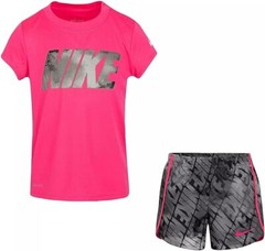Nike Dri-Fit Little Girls’ Graphic Tee & Short 2-Piece Set