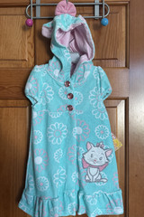 NEW Swimsuit Cover Up Cat Kitten Marie Bath Robe Disney Toddler Girls 2T New