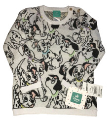 101 DALMATIANS DISNEY BABY BRAND NEW SWEATER 24M 100% COTTON PULLOVER Was $15.98