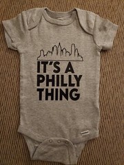 Gray Baby Onsie “It’s a Philly Thing” – various sizes, NEW Philadelphia Eagles