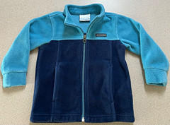 Columbia Full Zip Fleece Colorblock Jacket Blue/Navy 18-24 Months