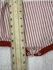 Pret-a-Mousse Baseball Slugger Striped Cotton Knit Bodysuit, Snap, 9mo