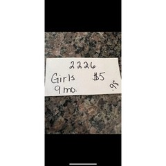 Girls 9 month clothes (2226)