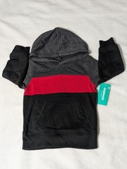 NWT Garanimals Toddler Boys Color Block Pullover Hoodie Size 2T