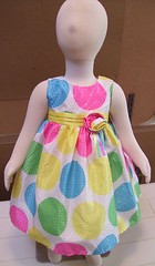 Blueberi Boulevard Pink Yellow Blue Green Polka Dot Party Dress 24M