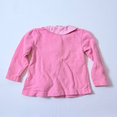 Vintage 2000s Y2K Disney Baby Winnie The Pooh Pink Character Puff Cardigan Sz 2T