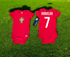 Portugal # 7 Ronaldo Baby Bodysuit.