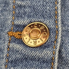 BcBg Toddler Girls Size 3T Blue Jean Jumper Dress Snap Straps Pockets