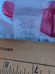Vtg Silly Goose Smocked Holiday Romper, 18 months Boy/Girl Unisex Red Gingham