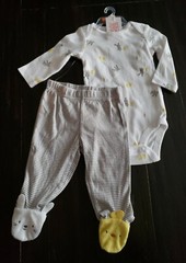 Easter Outfit 2 Piece Set Carter’s Just One You Size 9 Months Bunnies Chicks NWT