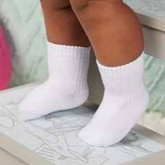 Fruit of the Loom Baby 14-Pack Grow & Fit Flex Zones Cotton Stretch Socks – 0-6M