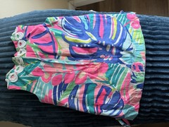 Lilly Pulitzer Toddler Girl Tropical Floral Summer Shift Dress Pockets Size 2T