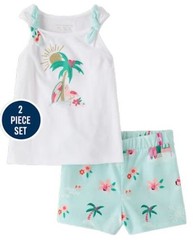 NWT Toddler Girls 3T 4T 5T Shorts Tank Set Beach NEW