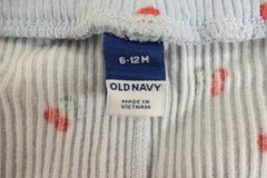 Old Navy Baby Girl 6-12 Months Blue Floral Cozy Rib-Knit Ruffled 2 Piece Set NWT