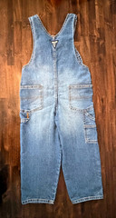 OshKosh B’gosh Toddler 5T Denim Overall Jean Bibs GUC
