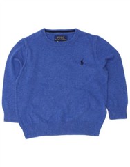 Polo Ralph Lauren Baby Boys Boat Neck Jumper Sweater 18-24 Months Blue FB30