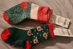 4 Pairs Christmas Holiday Carters Socks Size 2t-4t Toddler Unisex